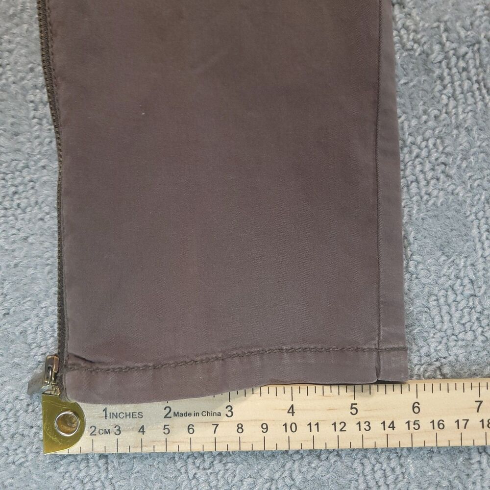 Michael Kors Womens 4 (30x30) Pants Ankle Zip Low Rise Brown Stretch Trousers - Picture 12 of 13
